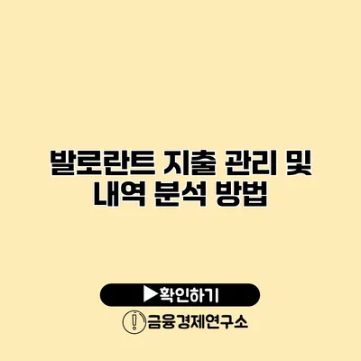 발로란트 지출 관리 및 내역 분석 방법